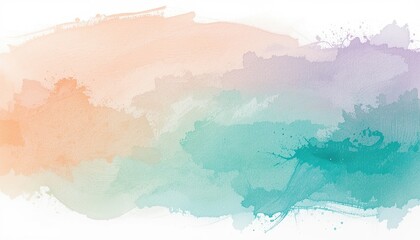 Obraz premium Abstract watercolor painting with soft, blended colors.
