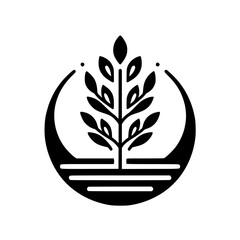 Minimalist Black and White Tree Logo Design for Eco-Friendly Brands