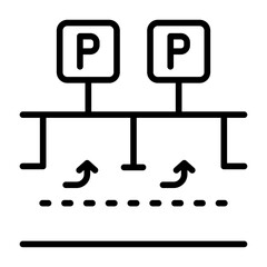 Parallel parking Icon