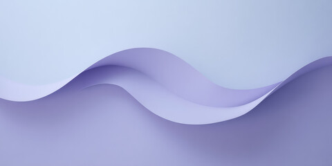 Obraz premium Minimal style violet abstract geometric background with wavy shape. 3d rendering illustration backdrop for banner, web, presentation