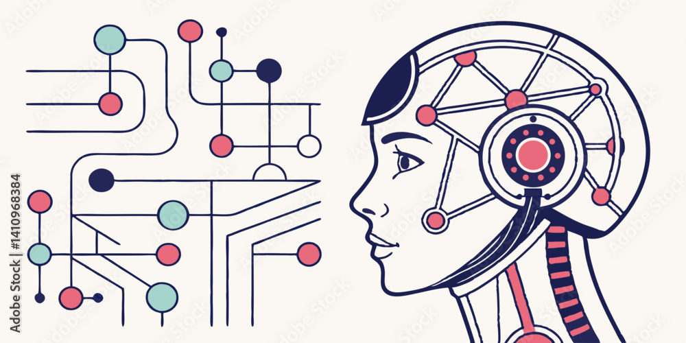 Poster ai and robotics exploring the future of artificial intelligence and robotic systems