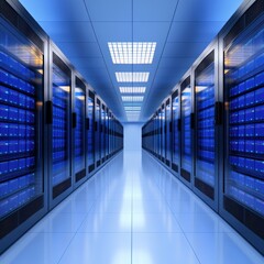Fototapeta premium Server room in computer data center