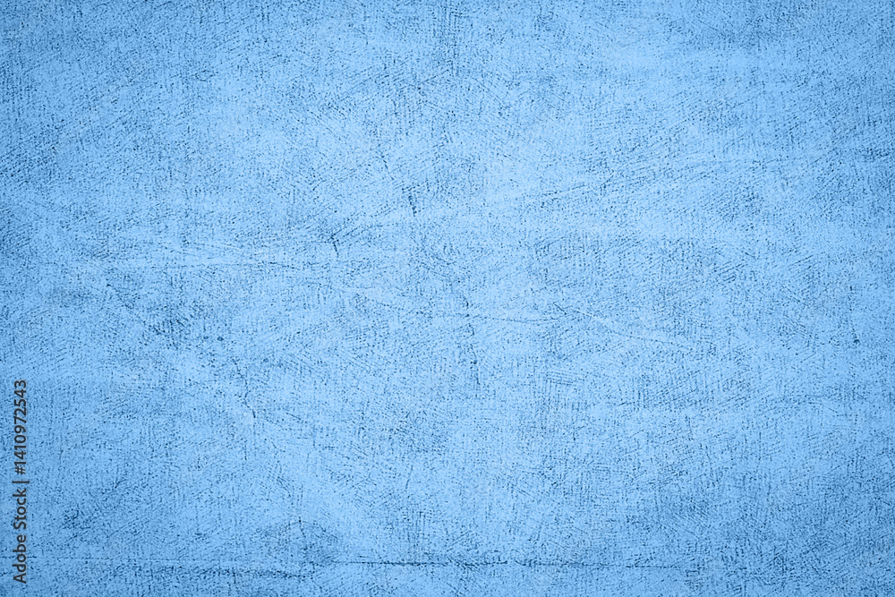 Poster The bright blue surface displays a smooth texture with delicate patterns, creating an abstract and tranquil visual effect