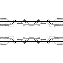 Futuristic Line Art Background, Minimalist Tech Design