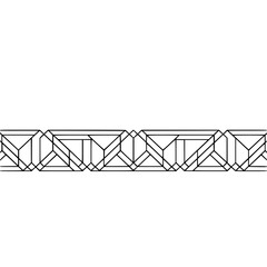 Minimalist Geometric Line Border Design on White Backdrop