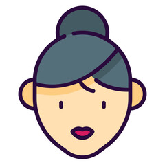 Woman Filled Icon