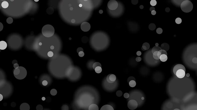 Sparkle overlay transparent background adds a shimmering touch to an abstract white and gray circle background on black. Suitable for designs with a glamorous and modern aesthetic.