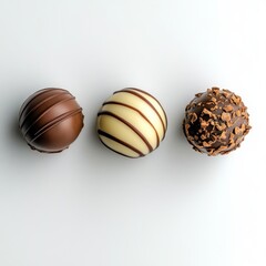 Obraz premium Exquisite Chocolate Truffles: A Delectable Delight