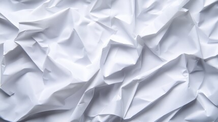 Obraz premium Wrinkled white paper surface