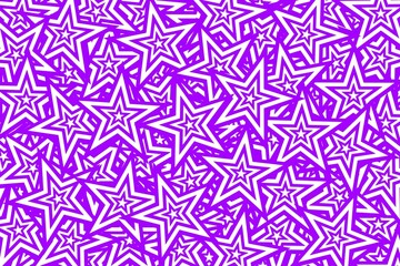 Abstract seamless pattern with purple stars. Design for wallpaper, fabric, textile, backdrop, wrapping paper, print, background 