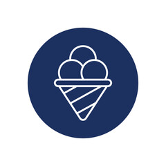 Ice Cream icon vector stock illustration