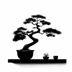 Obraz premium Bonsai Tree - Artistic Botanical Art for Interior Design, Home Decor & Zen Garden