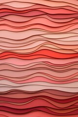 Abstract wavy layered background in shades of pink and red.  Perfect for websites, presentations, and branding.