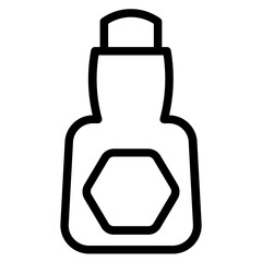 Oil Bottle Sauce Line Icon
