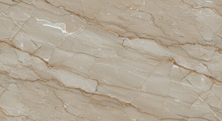 Natural Beige Marble Texture &ndash; Elegant Stone Surface with Golden Veins and Cracks, High-Resolution Background for Interior Design and Architecture