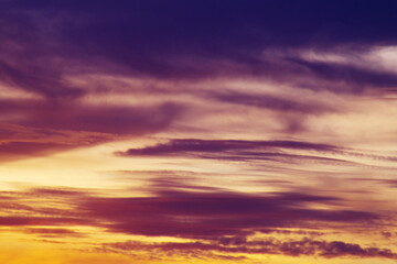 Fototapeta premium sunset in the sky