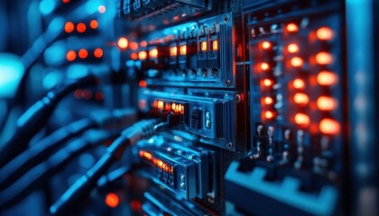 A closeup of microgrid technology powering a remote community, Microgrid, Independent and energyefficient