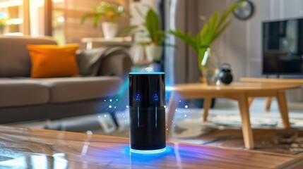 Modern hovering device technology product photography