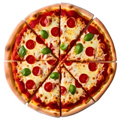 pizza isolated on white background