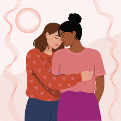 Obraz premium Loving Embrace – Couple Sharing a Moment of Affection and Connection 