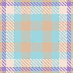 Pastel plaid pattern. Soft, calming colors perfect for backgrounds, textiles, or website design. Evokes feelings of serenity and comfort.  Ideal for projects needing a gentle, stylish texture.