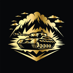 Army Logo Design Set – Combat Emblems of Military Specialists, Artillery Units, Snipers & Infantry Patrols with Weapons Like Rocket Launchers, Rifles & Machine Guns for Badges.
