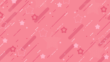 ポップでかわいいパステルカラーの星柄背景