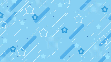 ポップでかわいいパステルカラーの星柄背景
