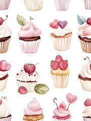 set of cupcakes
