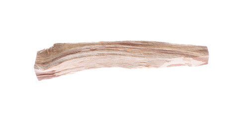 One palo santo stick on white background
