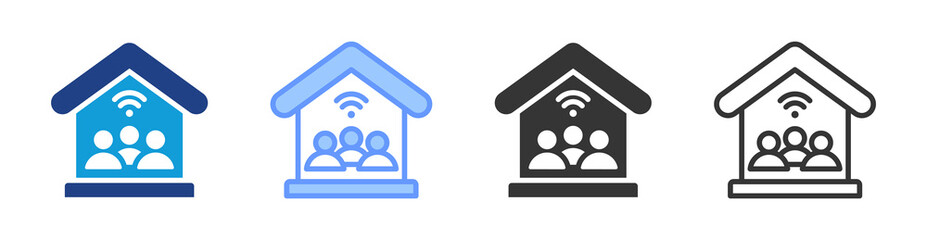 Inhouse icon set multiple style collection