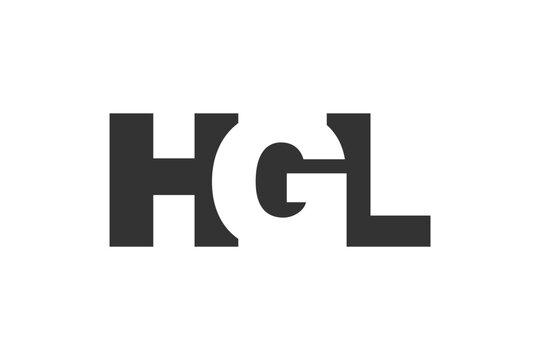 HGL logo design. Initial letter H G L bold font style for tech startups, consulting, corporate branding. Creative company name, headlines typography identity, trendy logotype.
