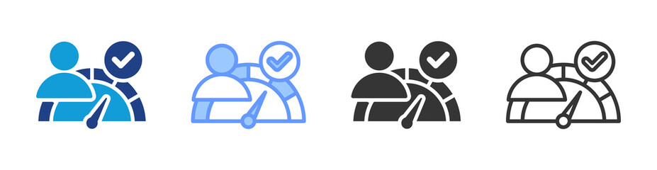 Benchmarking icon set multiple style collection