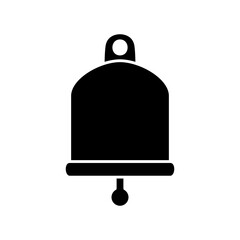 Obraz premium bell icon, simple flat style, illustration, logo sign symbol pictogram template, for ui or ux isolated on white for mobile app, editable