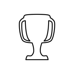 trophy icon, simple flat style, illustration, logo sign symbol pictogram template, for ui or ux isolated on white for mobile app, editable