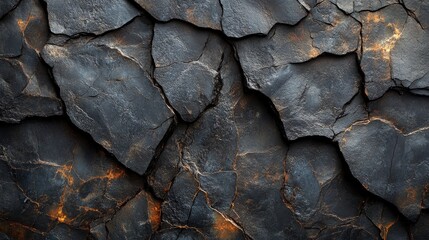 Rough dark rock texture, coastal cliff background, design element