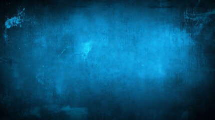 Fototapeta premium Dramatic Textured Blue Backdrop: Abstract Grunge with Atmospheric Depth