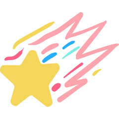 Colorful Shooting Star