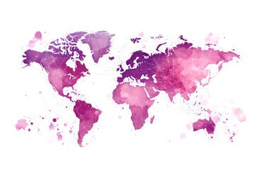 Obraz premium Global network connection world map , Generative AI