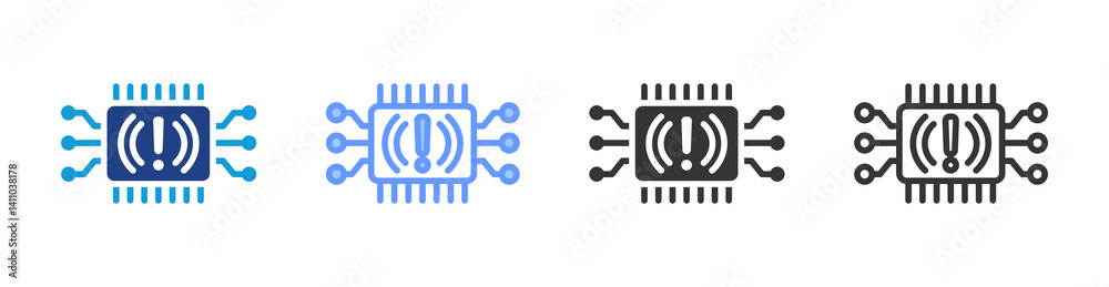 Poster Threat Intelligence icon set multiple style collection