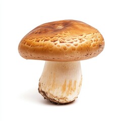 Single mushroom, whole, isolated