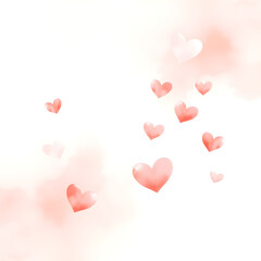 pink hearts background