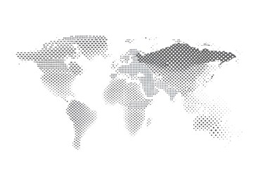 Fototapeta premium Global network connection world map , Generative AI
