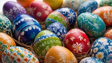 colorful easter eggs, Generetive Ai