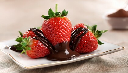 strawberry dipped in chocolate 