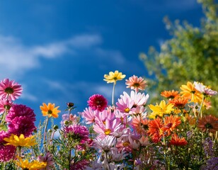 Obraz premium summer floral composition in the garden,