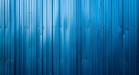 Blue metal wall background, vertical line texture, simple blue color, no blur effect, vertical line pattern, vertical gradient, high resolution, high definition, high quality