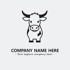 Plant illustration for logo company black and white vector image
