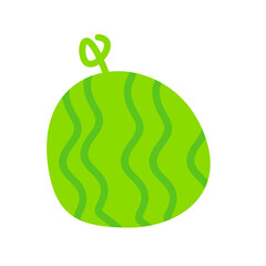 Cute watermelon vector icon
