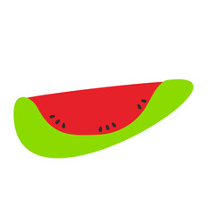 Cute watermelon vector icon
